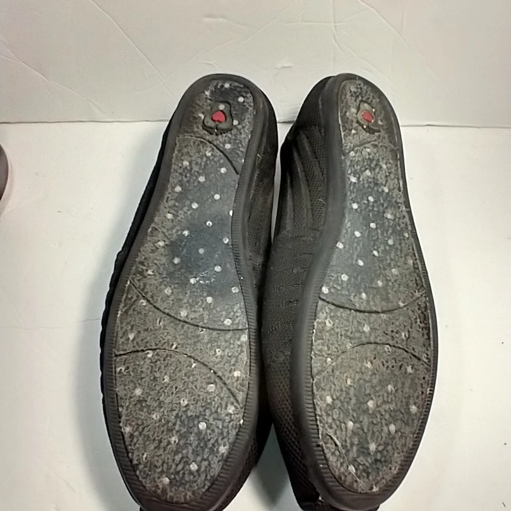 BOBS by Skechers Plush Golden Hour Black Slip On Comfort Shoes Women's sz 10.